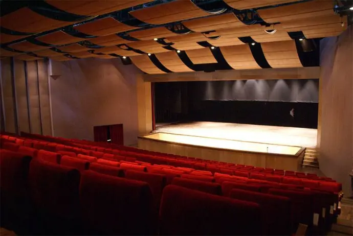 Auditorium stage – AVLC+ theater and cultural venue AV, lighting, and control integration project