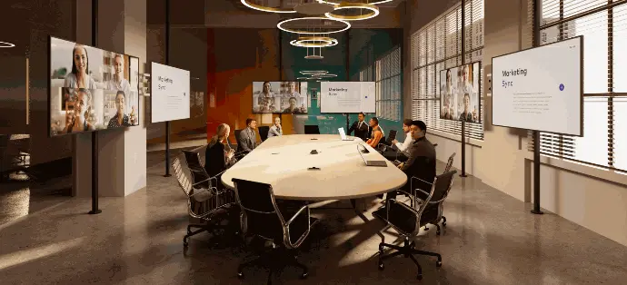 Executive boardroom – AVLC+ high-end audiovisual, lighting, and control automation integration