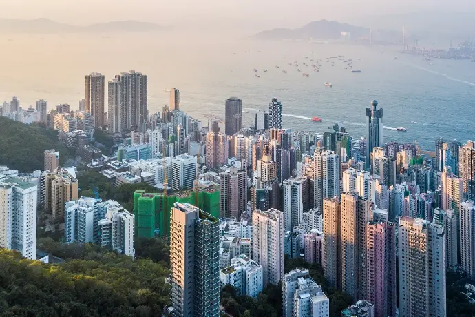 Worldwide operations – metropolitan skyline representing AVLC+ international AV projects